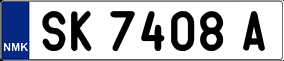 Trailer License Plate